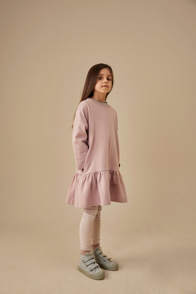 L/S Frill Dress GOTS