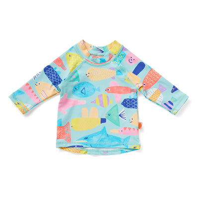 Long Sleeve Rash Vest Rainbow Reef