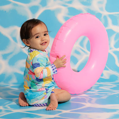 Long Sleeve Rash Vest Rainbow Reef