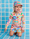 Long Sleeve Rash Suit Fancy Fins