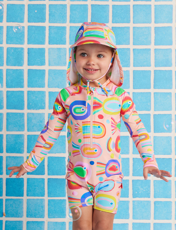 Long Sleeve Rash Suit Fancy Fins