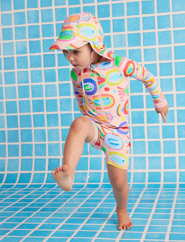 Long Sleeve Rash Suit Fancy Fins