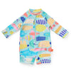 Long Sleeve Rash Suit Rainbow Reef