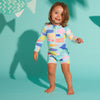 Long Sleeve Rash Suit Rainbow Reef