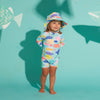 Long Sleeve Rash Suit Rainbow Reef