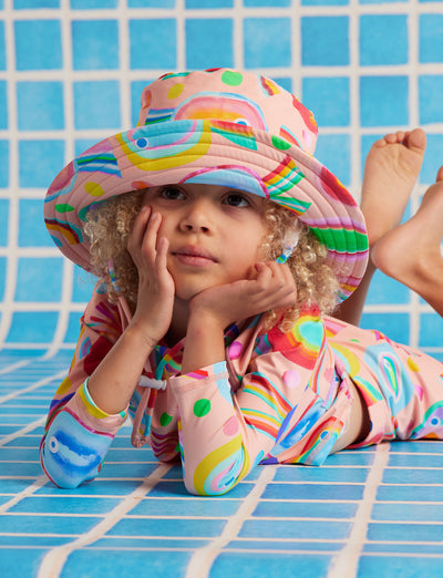 Swim Bucket Hat Fancy Fins