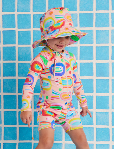 Swim Bucket Hat Fancy Fins