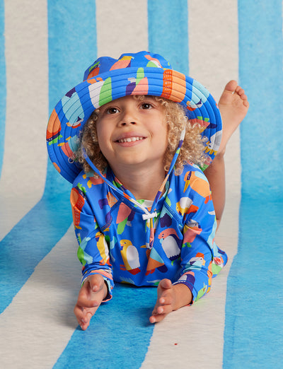 Swim Bucket Hat Flamin' Galahs