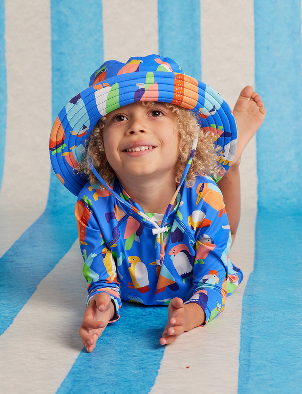 Swim Bucket Hat Flamin' Galahs