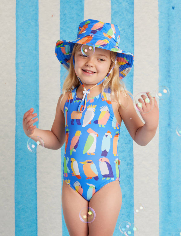 Swim Bucket Hat Flamin' Galahs