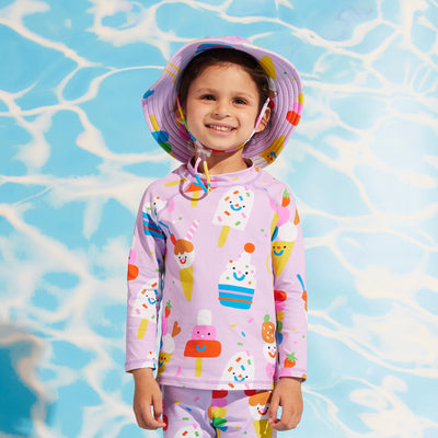 Swim Bucket Hat Sundae Fun Day