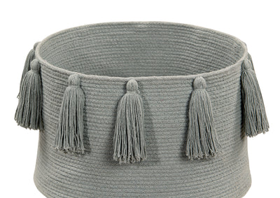 Basket Tassels Light Grey