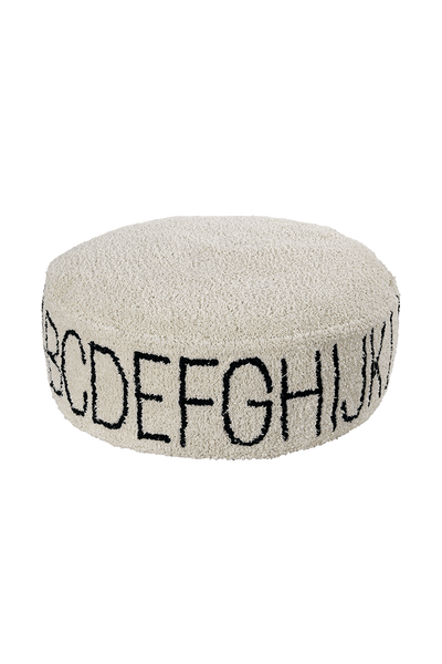 Pouf ABC Natural - Black