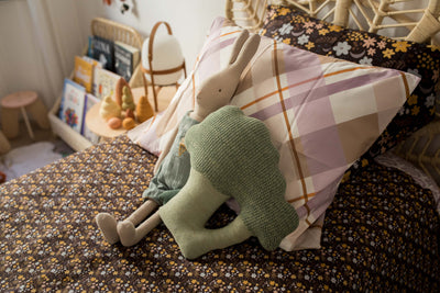 Knitted cushion Brucy the Broccoli
