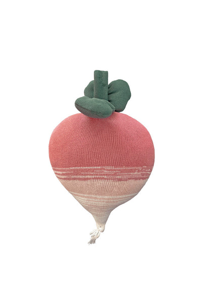 Knitted cushion Ramona the Radish