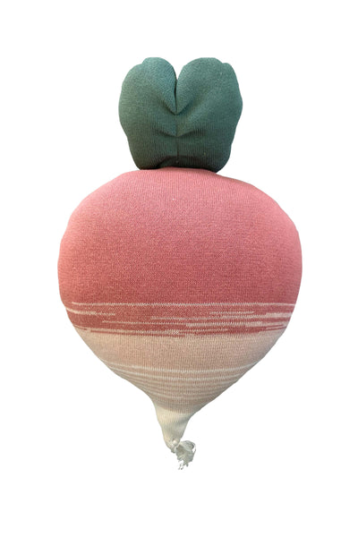 Knitted cushion Ramona the Radish