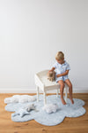 Knitted cushion Twinkle Star Grey