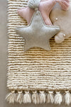 Knitted cushion Twinkle Star Grey