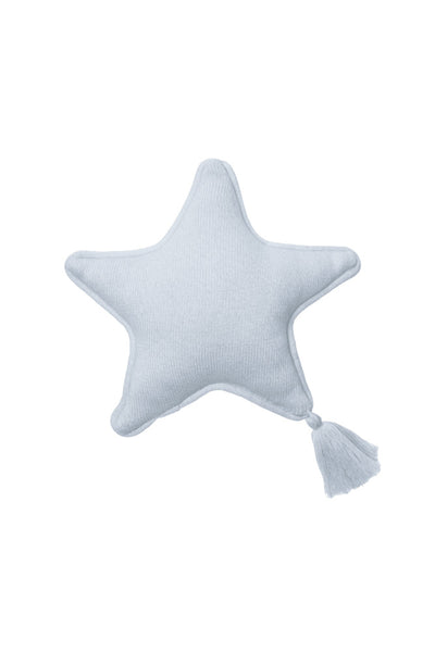 Knitted cushion Twinkle Star Soft Blue