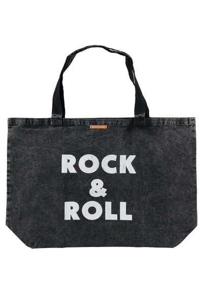 XL bag "rock & roll" print