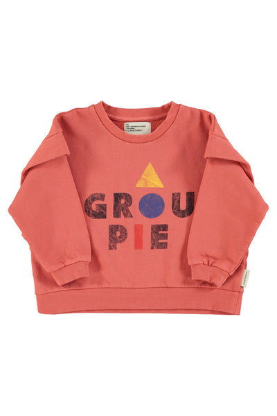 Sweatshirt "groupie" print