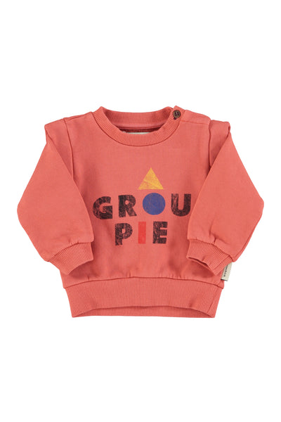 Sweatshirt "groupie" print