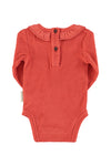 Baby long sleeve body w/ collar rock star" print