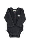 Baby long sleeve body "rock & roll" print