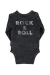Baby long sleeve body "rock & roll" print