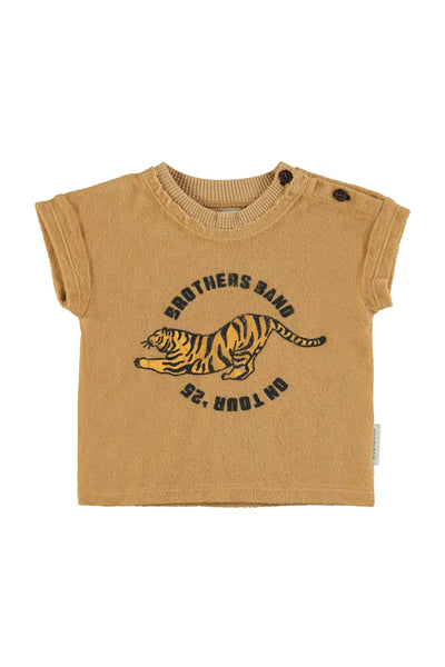 Terry cotton t'shirt tiger print