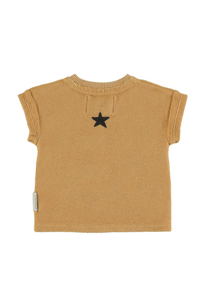 Terry cotton t'shirt tiger print
