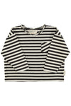 Longsleeve t'shirt | Ecru & black stripes