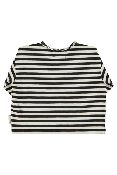 Longsleeve t'shirt | Ecru & black stripes