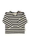 Longsleeve t'shirt | Ecru & black stripes