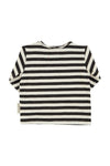 Longsleeve t'shirt | Ecru & black stripes