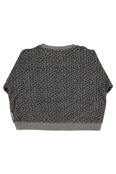 Terry cotton sweatshirt animal print