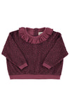 Terry cotton sweatshirt animal print