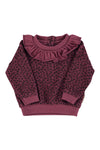 Terry cotton sweatshirt animal print