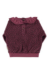 Terry cotton sweatshirt animal print