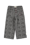 Flare trousers zebra print
