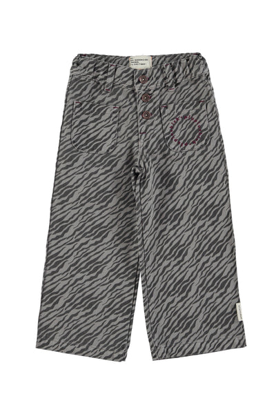 Flare trousers zebra print