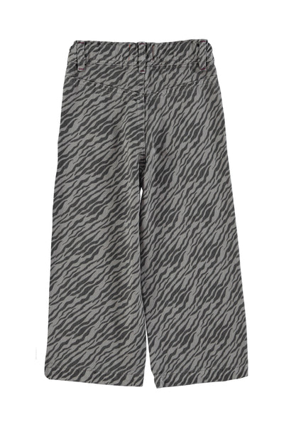 Flare trousers zebra print