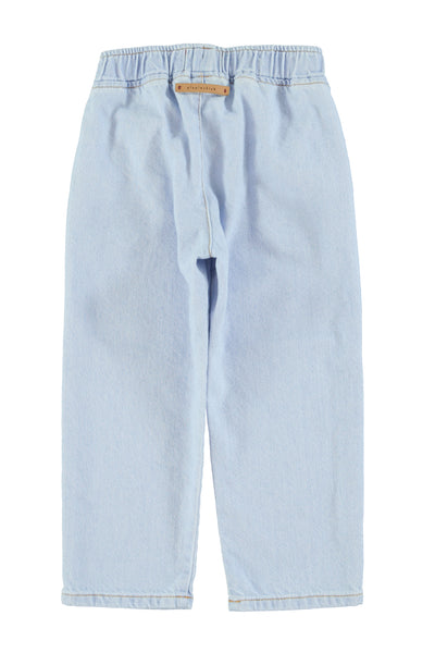 Trousers | Light blue soft denim