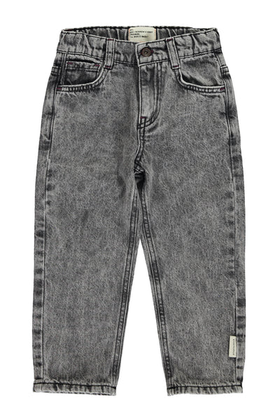 Unisex trousers | Washed black denim