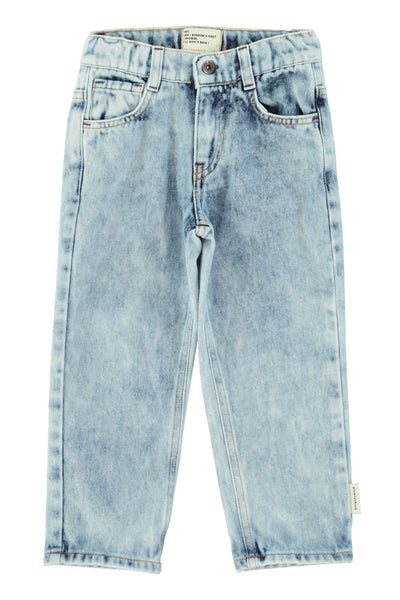 Unisex trousers | Washed blue denim