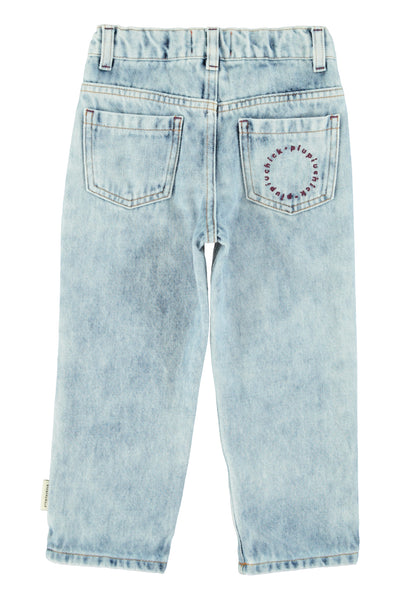 Unisex trousers | Washed blue denim