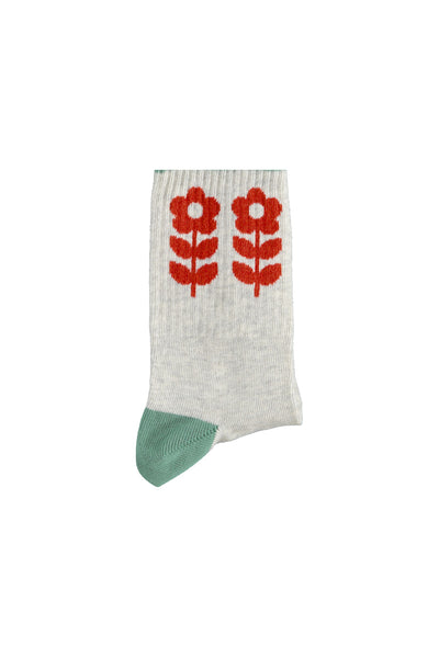 socks red flowers