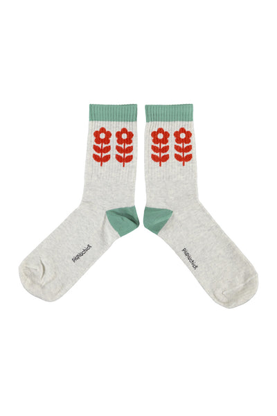 socks red flowers