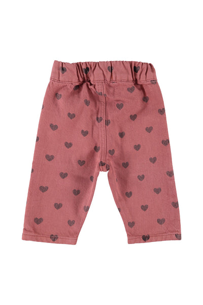 baby trousers black hearts