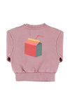 oversized sweatshirt "lunch break" print